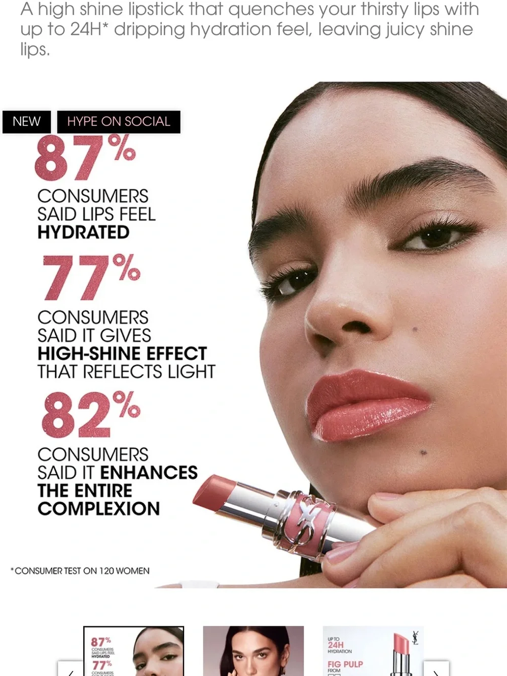 Yves Saint Laurent Sheer Shine Lipstick — Wet Guava